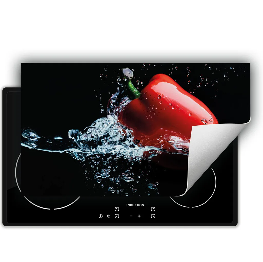 Protezione Piano Induzione DarHaus 90x52 | Tappetino Nero-Acqua-Paprika