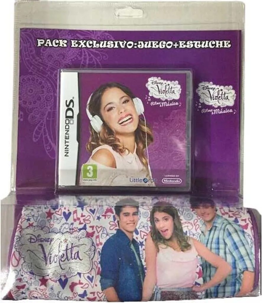 Pack Nintendo DSi XL Violetta Rhythm & Music Jeu + Étui Version Française