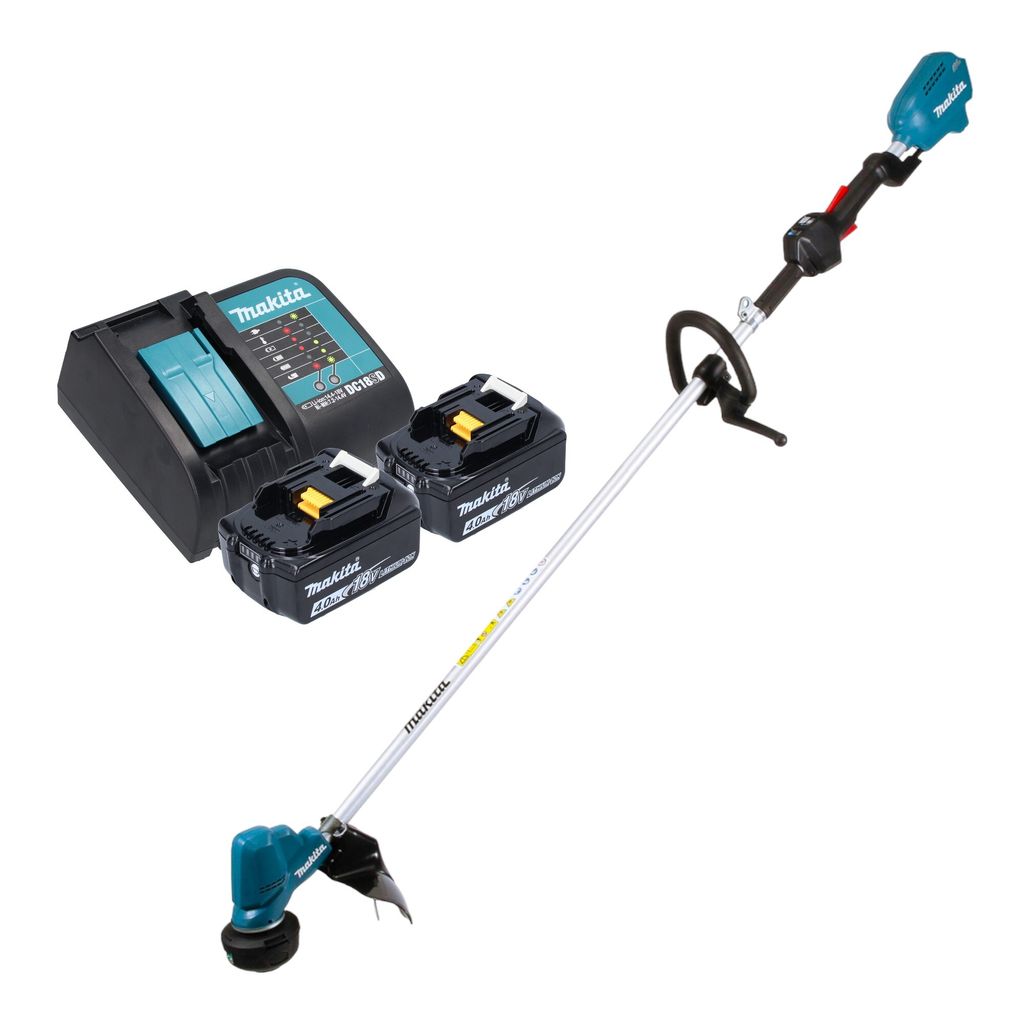 Makita DUR 190 LSM2X3 Akku Rasentrimmer 18 V 300 mm Brushless + 2x Akku 4,0 Ah + Ladegerät