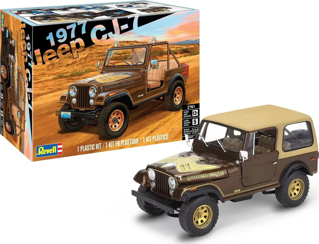 Réussir sa Maquette Jeep CJ-7 Revell Kit Complet avec Pièces de Haute Qualité