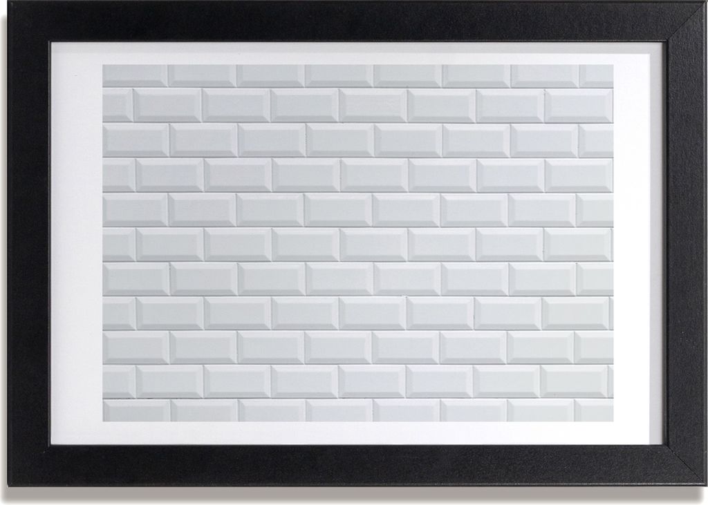 Bild 30x20 MDF-Rahmen, Wandkunst Keramik-Wand