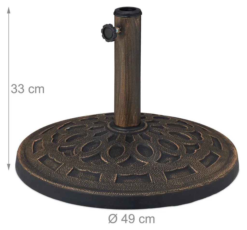 Support parasol anti-vent avec 3 adaptateurs - Finie la base instable - 4