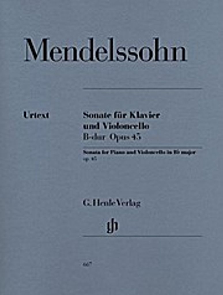 Sonate für Klavier und Violoncello B-dur op. 45