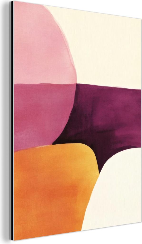 MuchoWow Wanddekoration Metall Metallbild Wandkunst 30x40 cm Formen - Abstrakt - Farbenfroh MuchoWow Aluminium Gemälde - Bilder