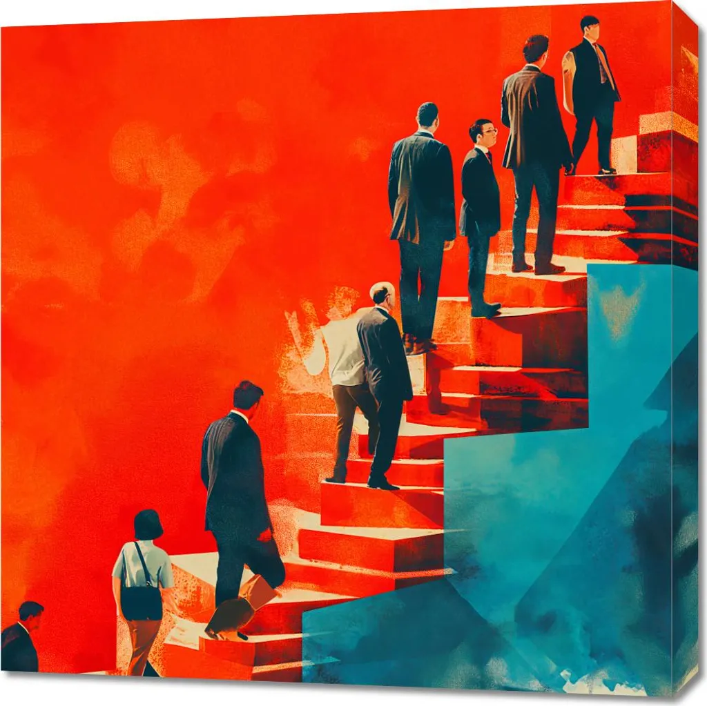 Quadro 70x70 cm Metafore del successo