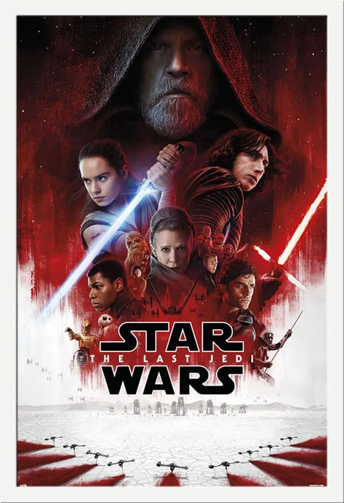 Poster Star Wars 61x91.5 cm + Cornice Shinsuke Maxi MDF Bianco Design