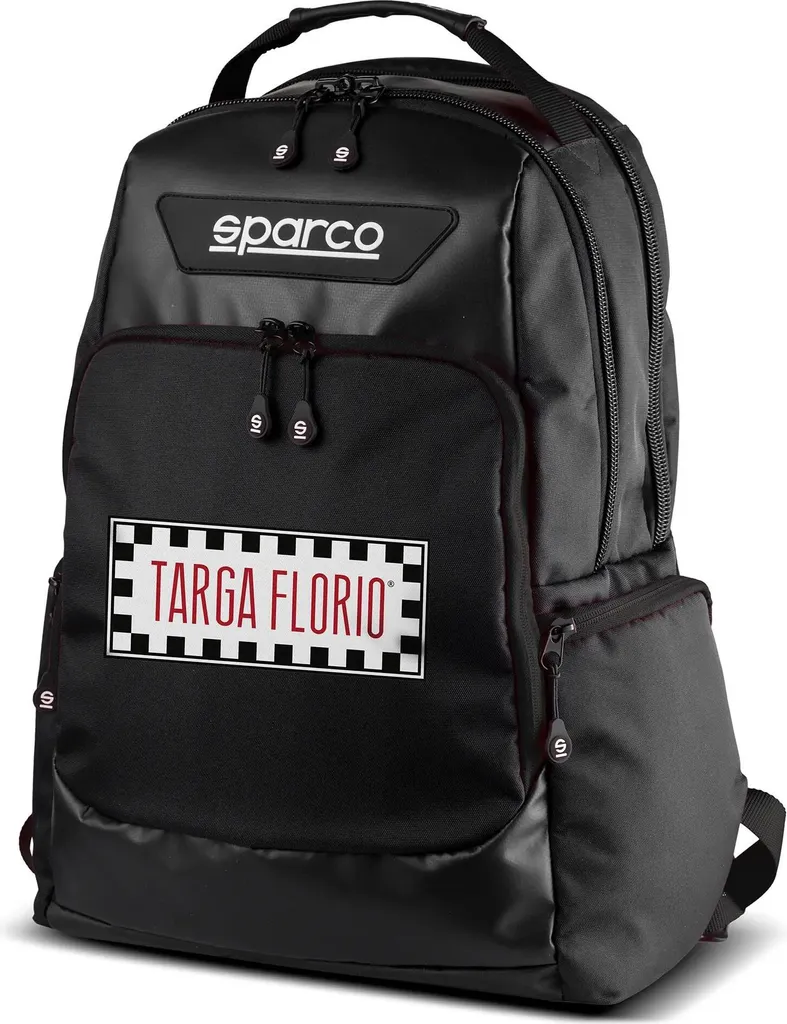 Sac à dos Sparco 016445TF Superstage Noir Édition Targa Florio Robuste