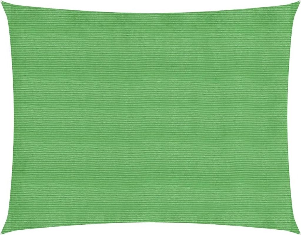 The Living Store Sonnensegel 160 g/m² Hellgrün 3,5x4,5 m HDPE