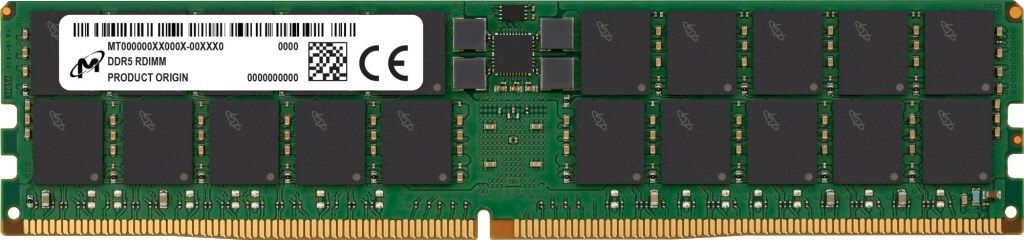 Micron 64GB DDR5-5600 RDIMM 2Rx4 CL46 Immagine del prodotto 