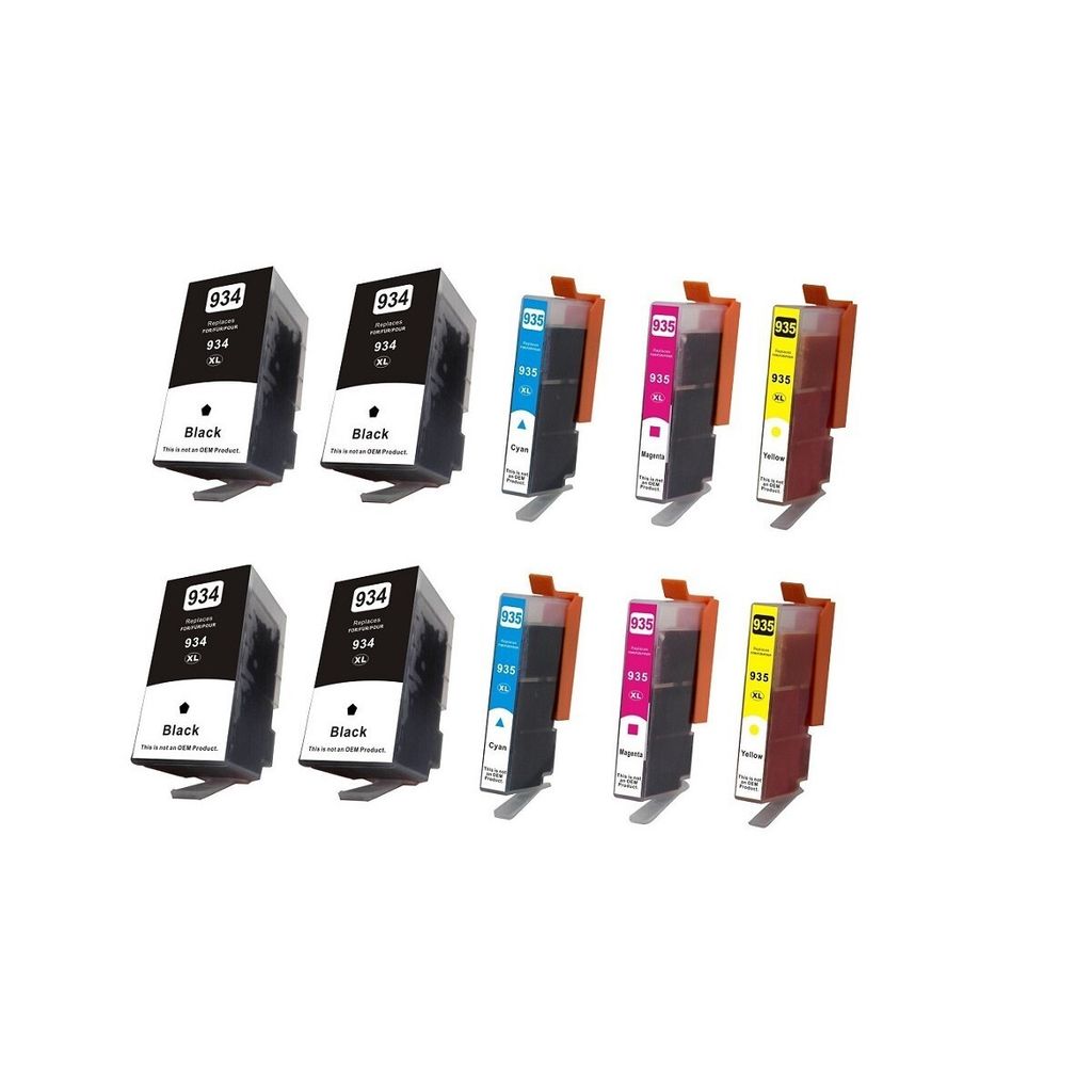 Tisanto 10x Patronen kompatibel zu HP 934 XL + HP 935 XL OfficeJet Pro 6230 6800 Series 6820 6830