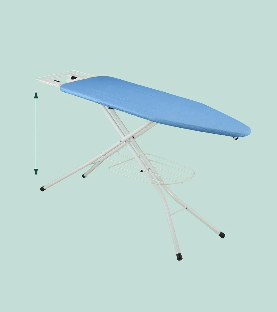 Table à repasser dos protégé : réglable 120x38 cm avec support de fer