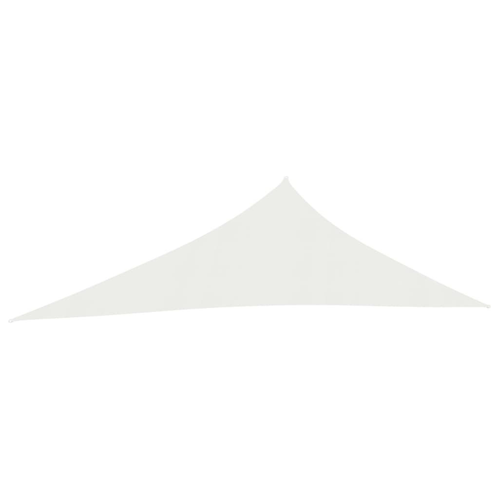 The Living Store Sonnensegel 160 g/m² Weiß 3x4x5 m HDPE
