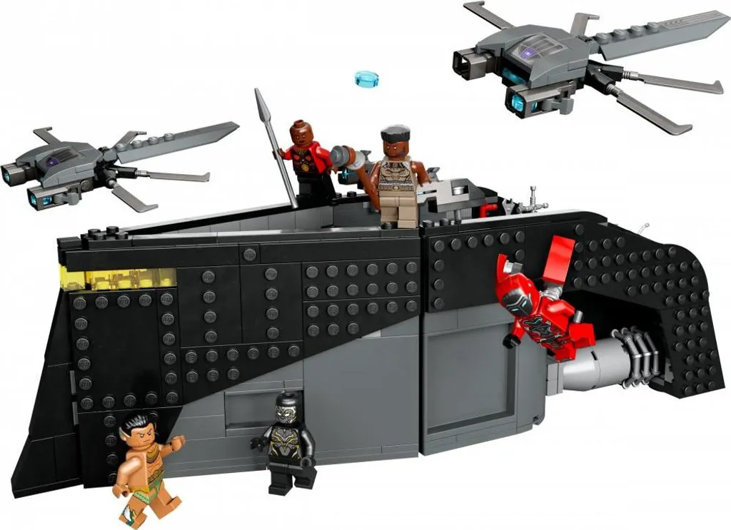 LEGO Marvel 76214 Black Panther avec 5 Figurines et Drones de Combat Bio