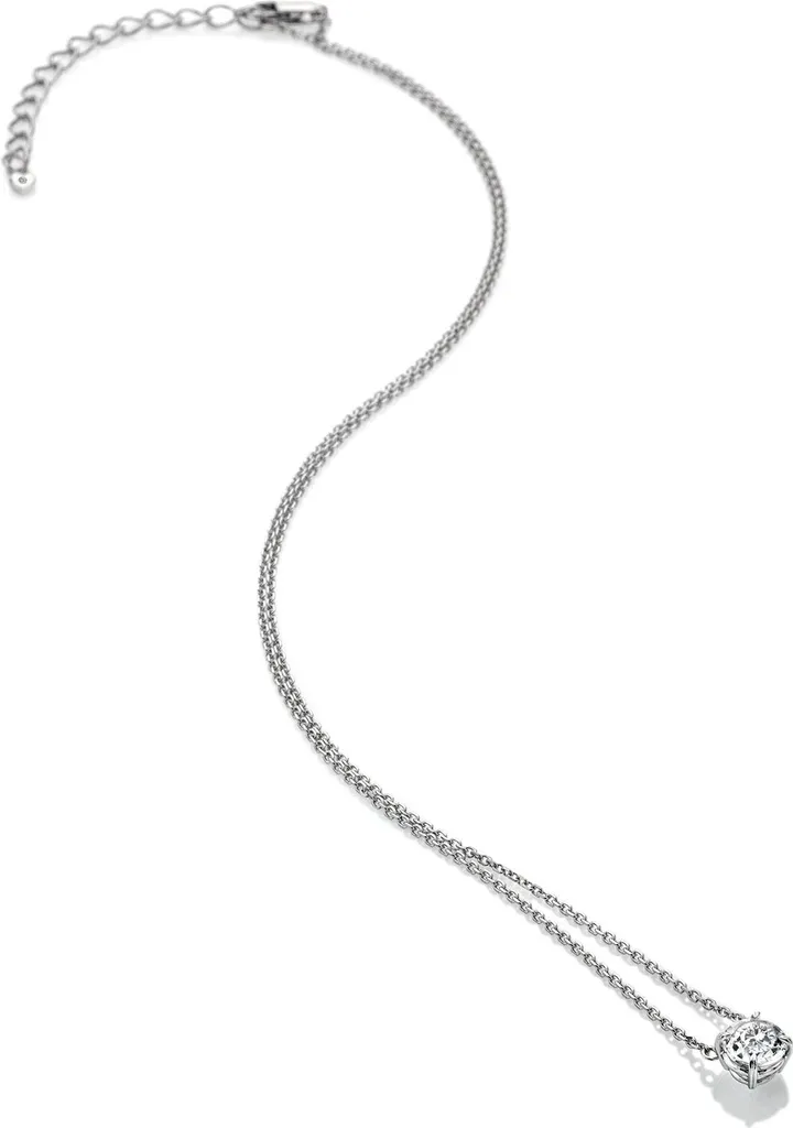 Collier Topaze Blanche DN167 : Élégance Durable en Argent Anti-Ternes