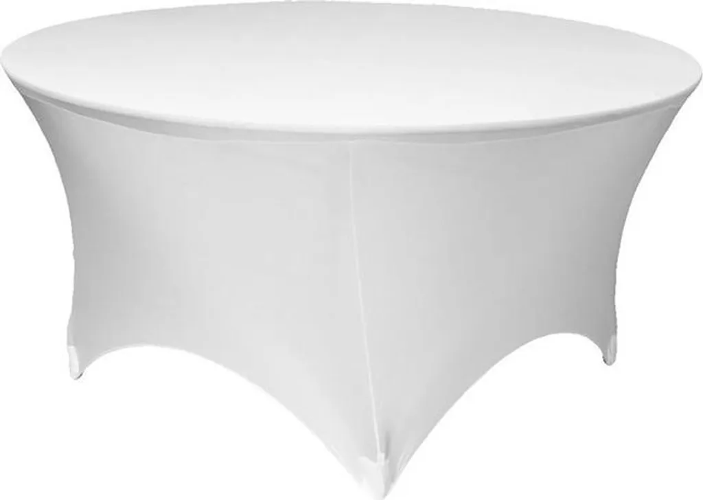 Nappe élastique 180 cm blanche infroissable avec poches de pieds renforcées