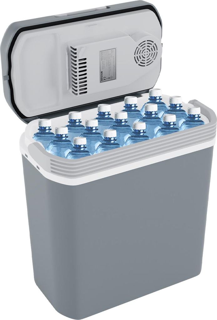 Auronic Kühlbox Elektrisch 12V und 230 Volt - Coolbox - Auto - Kühlen und Wärmen - 20L - Frigobox - Grau