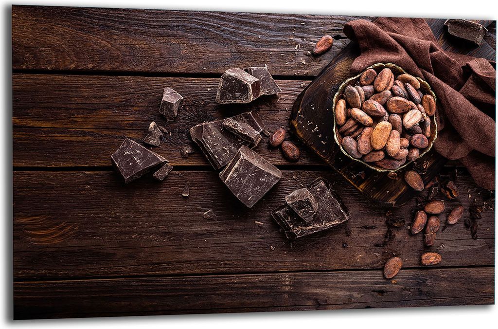 Herdabdeckplatte Glaskeramikkochfeld-Abdeckung Spritzschutz Glas 80x52 Holz