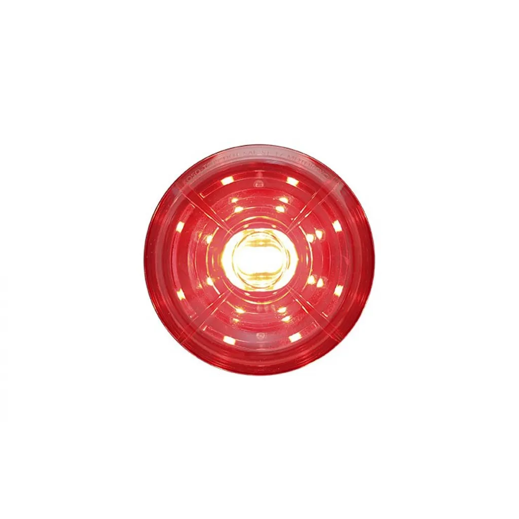 Feu arrière moto LED High-Power Koso Solar verre rouge haute visibilité