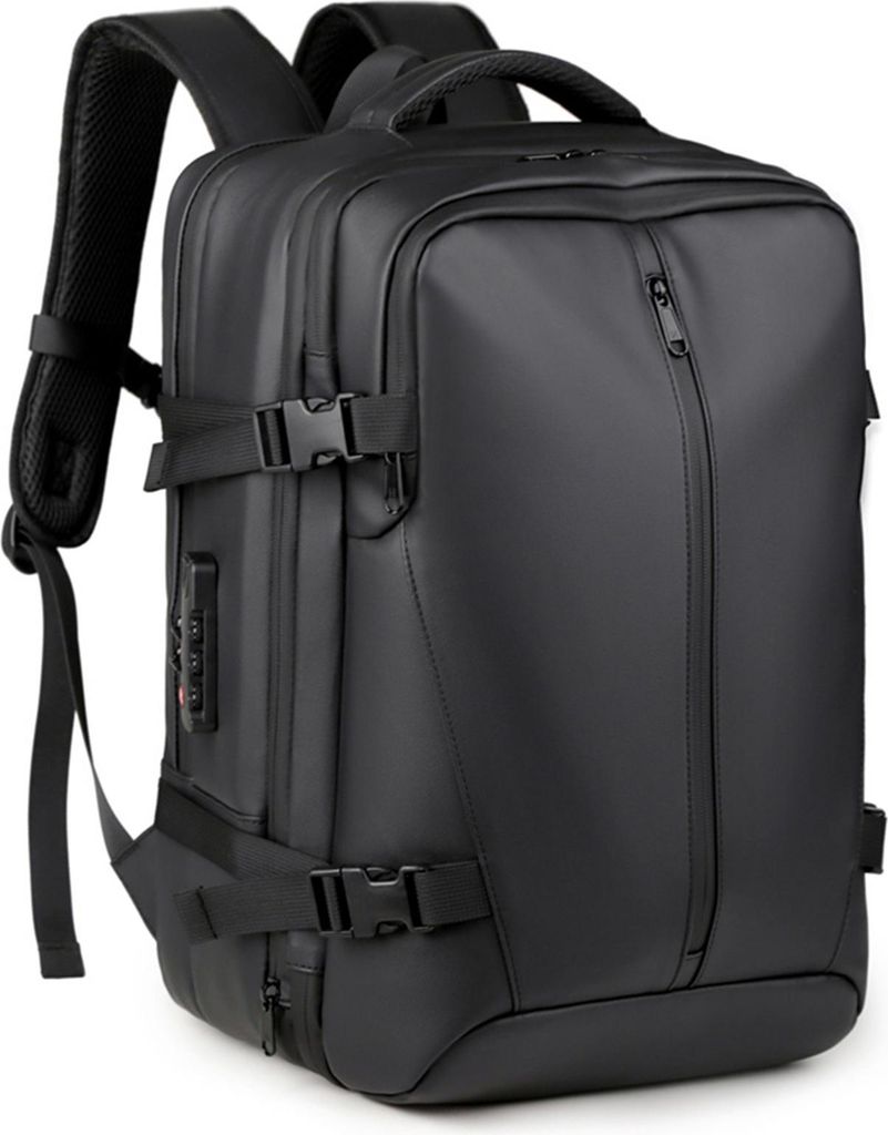 Vakuum-Rucksack mit Pumpe Anti-Diebstahl-Schloss spritzwassergeschützt 36-55L große Kapazität trocken und nass Trennung erweiterbar Business Tra...