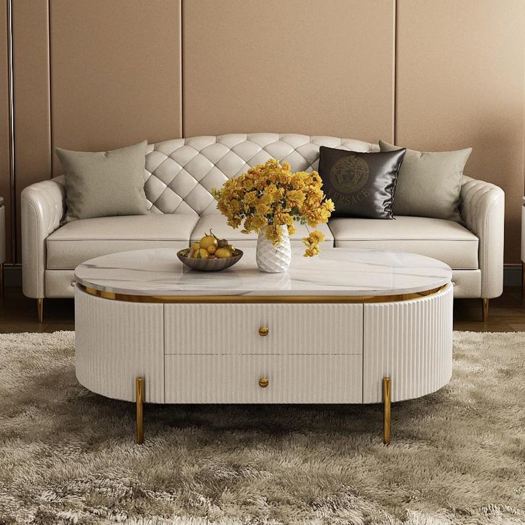 Couchtisch Sofa Couch Tisch Moderner Couchtisch Kaffeetisch Beistelltisch Ovaler