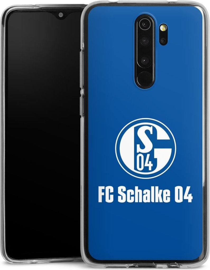 DeinDesign Handyhülle für Xiaomi Redmi Note 8 Pro Silikon Hülle Case Smartphone Schutzhülle FC Schalke 04 Logo Offizielles Lizenzprodukt