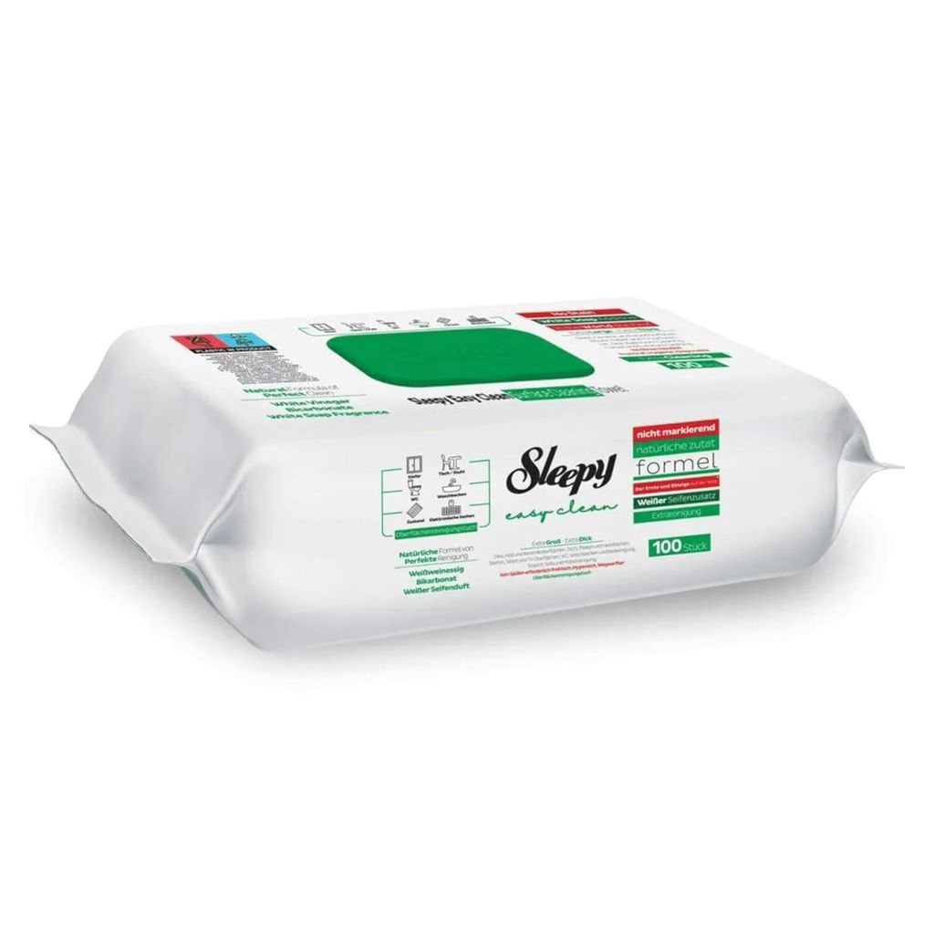 Sleepy Feuchttücher Easy Clean 100 Tücher Grün Reine weiß Produktbild 1
