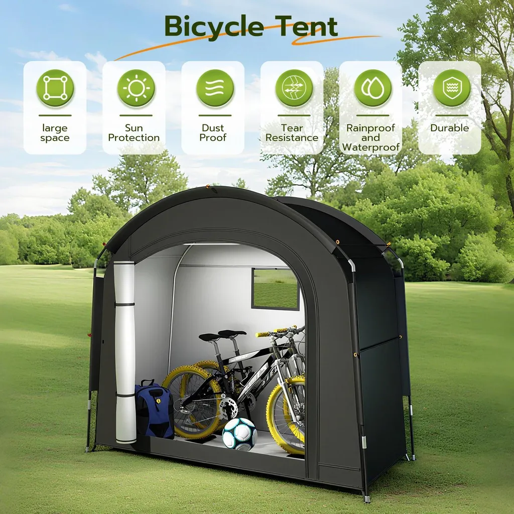 Tente vélo imperméable Oxford 600D avec intérieur Mylar isolant - 6