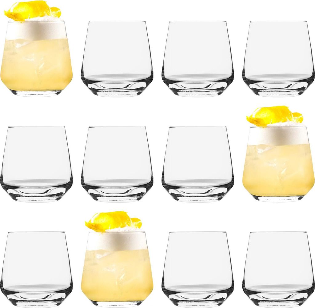 12x Lal 345ml Whisky-Gläser - Glas Altmodisch Scotch Produktbild 