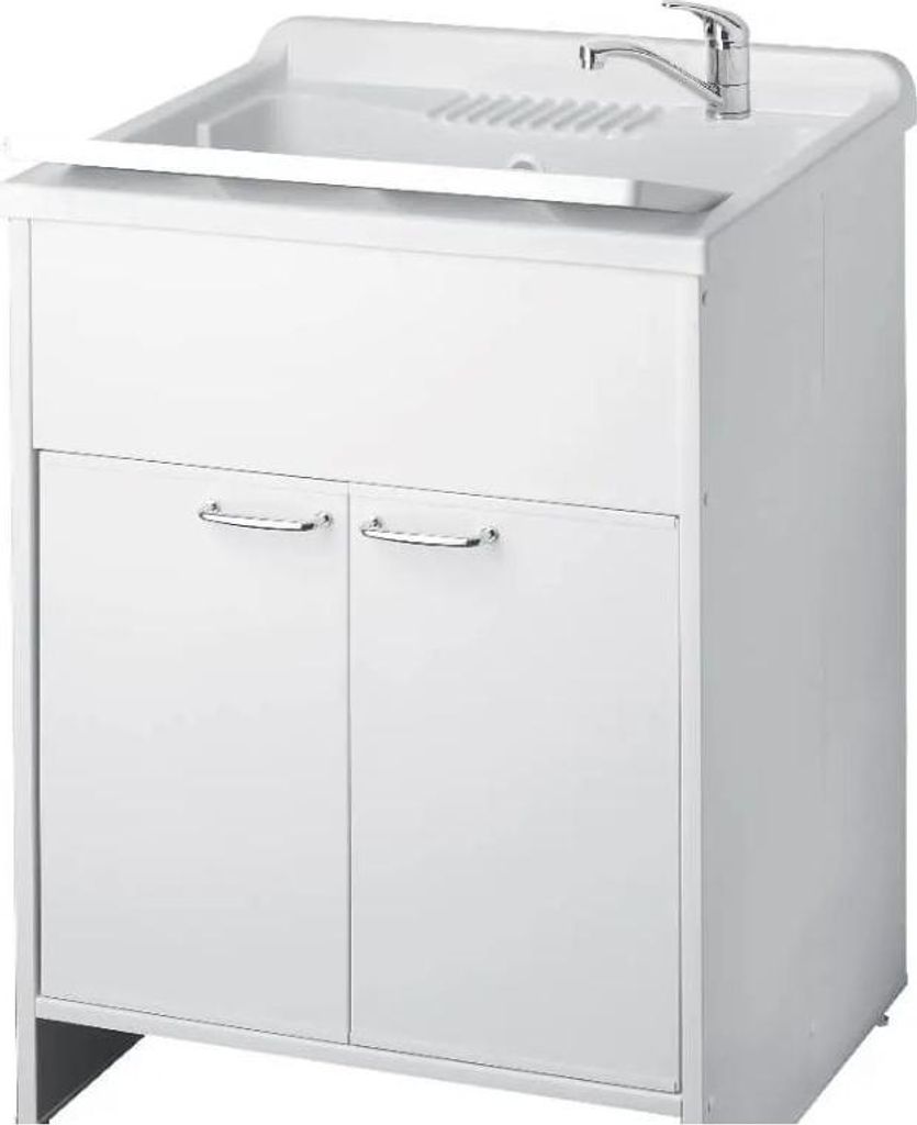 Mobile Lavatoio bianco Garden 60x50X85 PVC Immagine del prodotto 