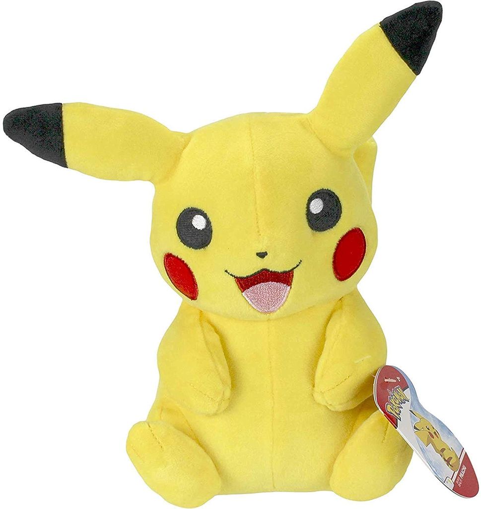 hochwertiges Pokémon Stofftier 20 cm zum spielen kuscheln Tomy Pikachu Plüsch 