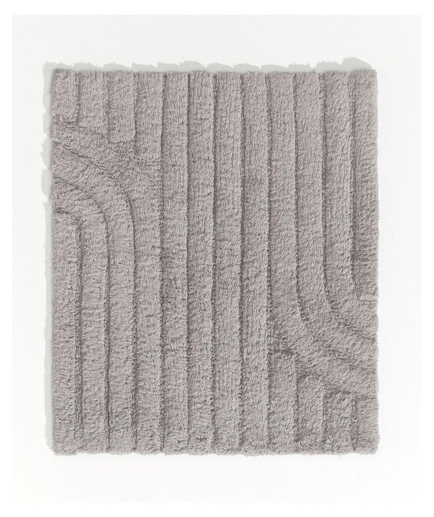 Badematte - 50 x 60 cm - Grau - Baumwolle Produktbild 