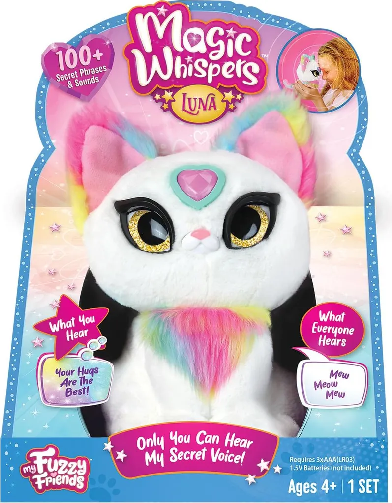 Peluche Chat Blanche Interactive Magic Whisper : Le Compagnon Secret Enfant - 2