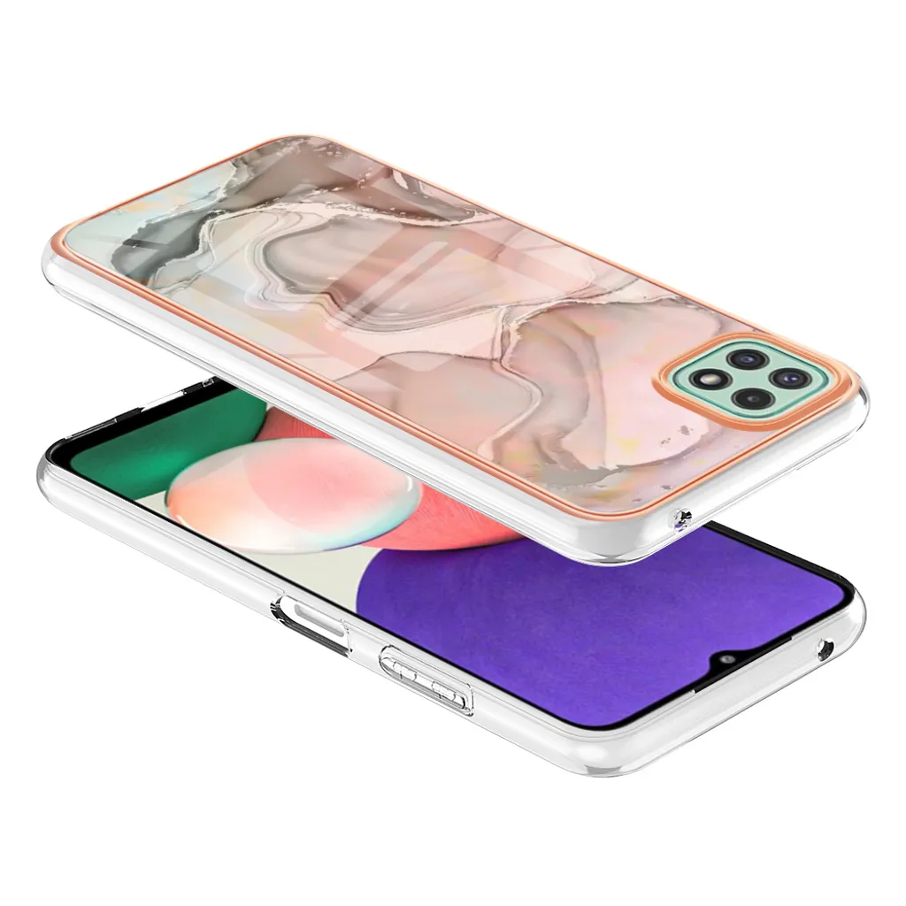 Cover Samsung A22 5G Antiurto TPU - Silicone Rinforzato Crème - 3
