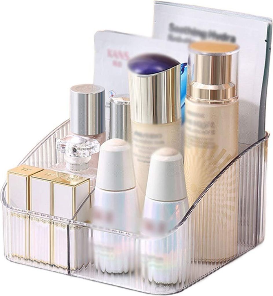 Kosmetik Organizer Kosmetik Aufbewahrungsbox Kosmetik Aufbewahrung Schmink Organizer, Farbe: Transparent, Größe: 18,1 * 18,2 * 10 cm