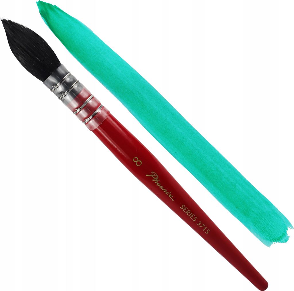 Aquarell Pinsel Mop 8 – Phoenix Künstlerpinsel, Weich & Flauschig für Wasserfarben
