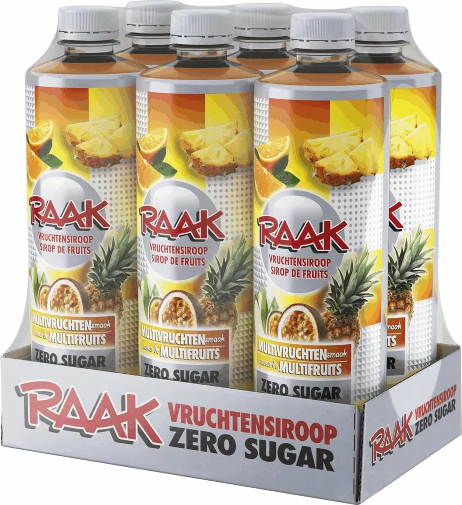 Sirop de fruits sans sucre pour enfants Raak Multifruit Zero 6x750ml