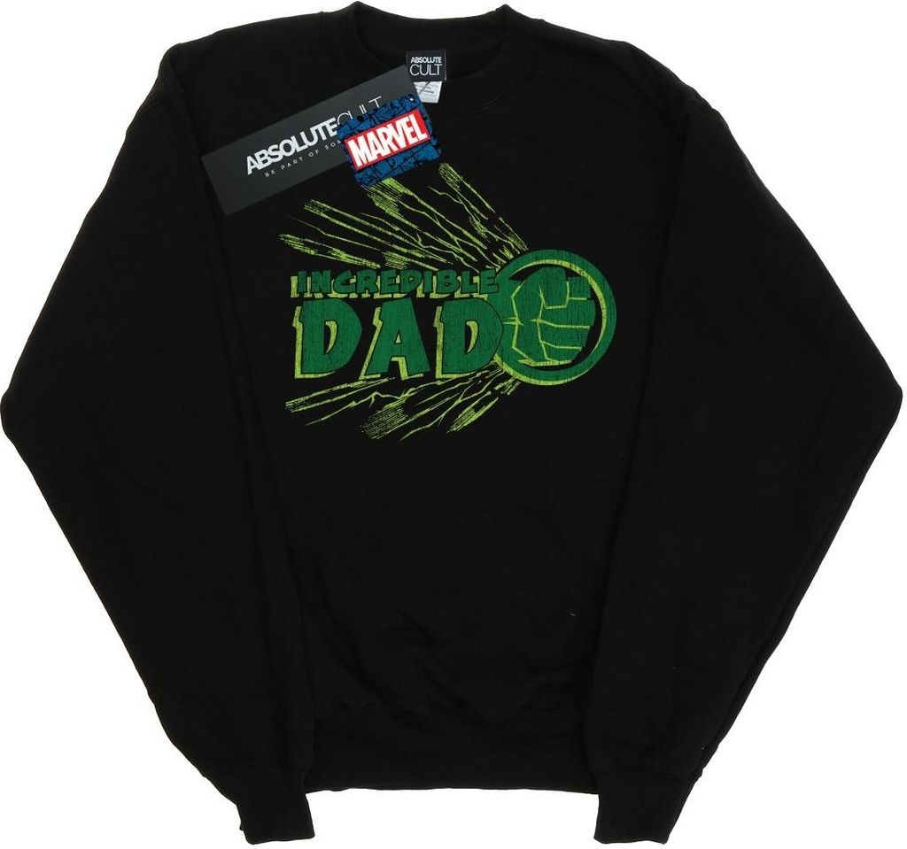 Marvel - "Incredible Dad" Sweatshirt für Herren BI42068 (M) (Schwarz)