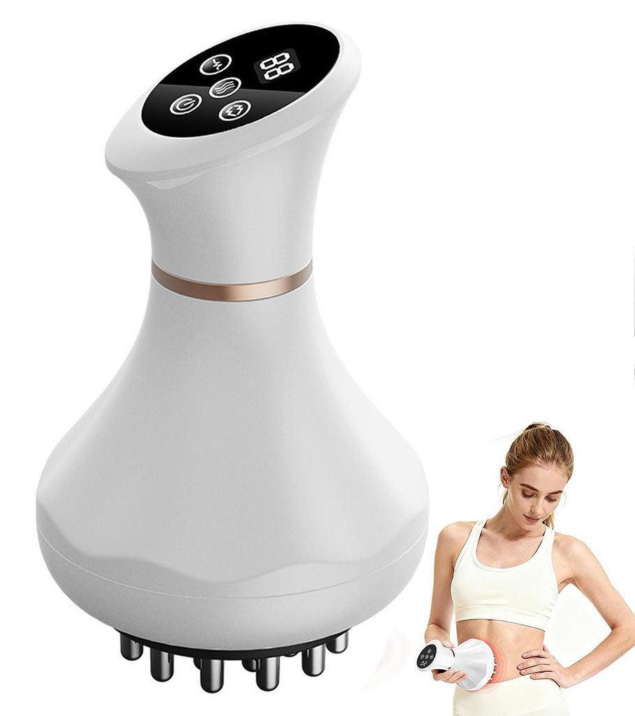 Lymphdrainage Massagegerät Anti Cellulite mit Wärme Vibration und Pulsfunktion elektrische Massage für Beine Bauch und Körper
