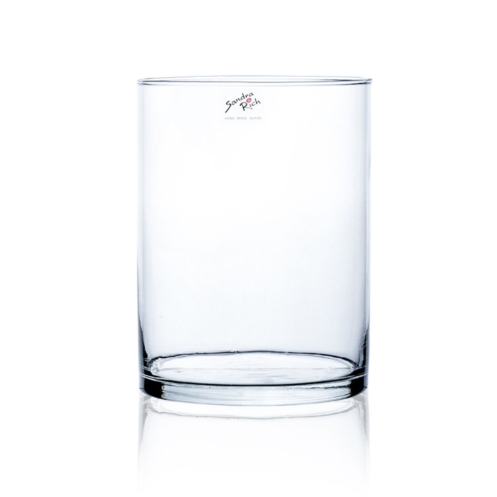 Sandra Rich Glasvase CYLI H. 20cm D. 15cm Dekoglas Zylinder Produktbild 