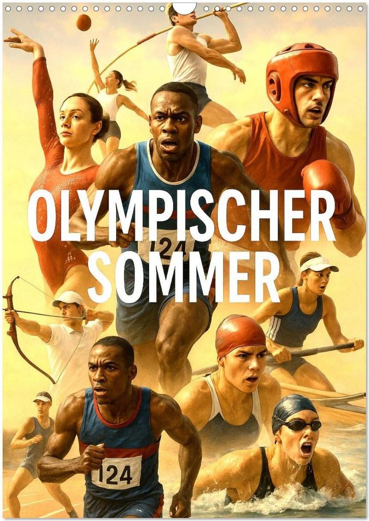 Olympischer Sommer (Wandkalender 2026 DIN A3 hoch), CALVENDO Monatskalender
