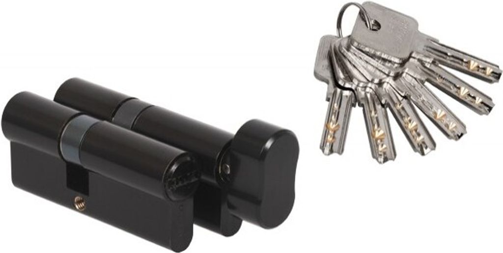 Satz B-Harko DR STRONG 60/45 + 60G/45 schwarze Einsätze, 6 Bohrmuldenschlüssel