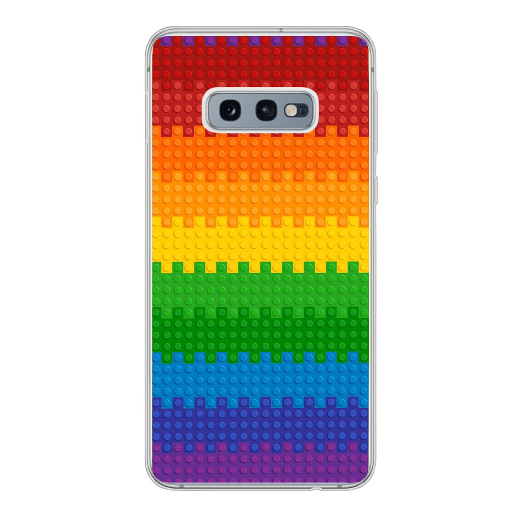 MuchoWow Handyhülle Schutzhülle Hülle für Samsung Galaxy S10e Patoon - Regenbogen Silikon Softcase Handy Hülle - Handy