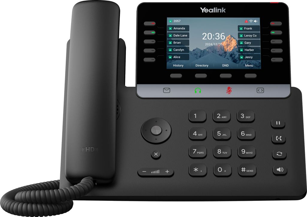 Yealink Tischtelefon SIP -T74U Schwarz - VoIP-Telefon - Voice-Over-IP