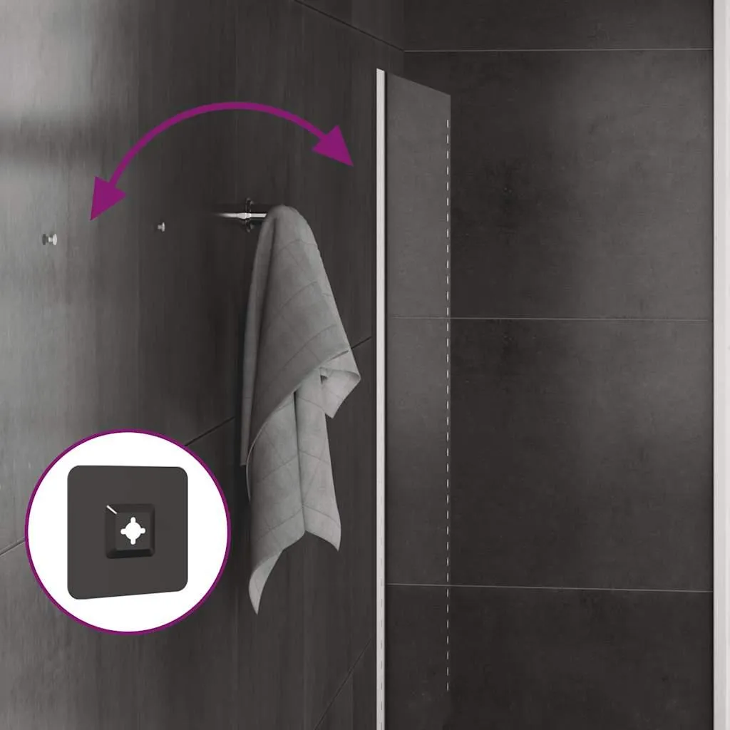 Specchio Bagno LED 60x40 cm - Sicuro per Bambini e Facile da Pulire - 4