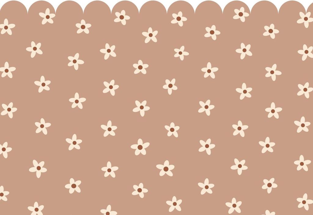 ESTAhome Fototapete Gänseblümchen Terrakottarosa 2.5 x 2.79 m