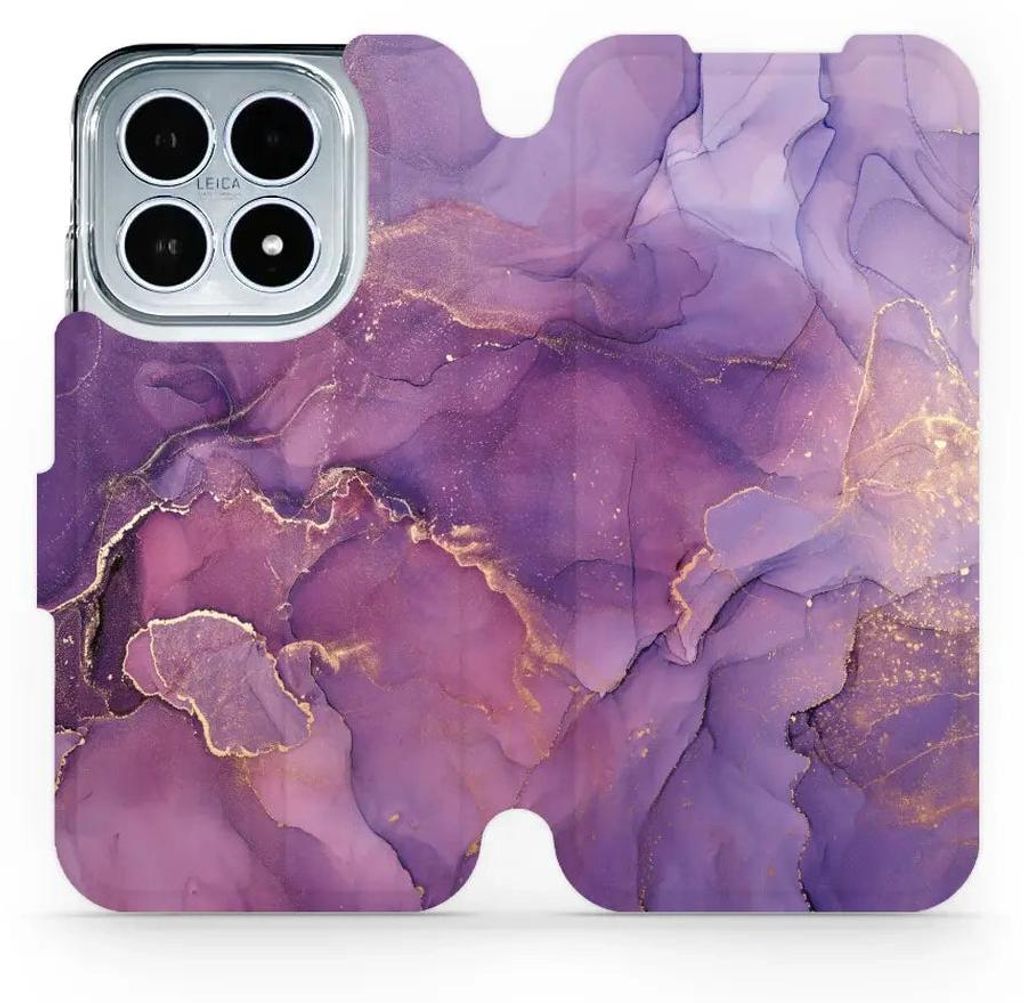 Handyhülle mit klappe für Xiaomi 17, Mobiwear Book, Violett