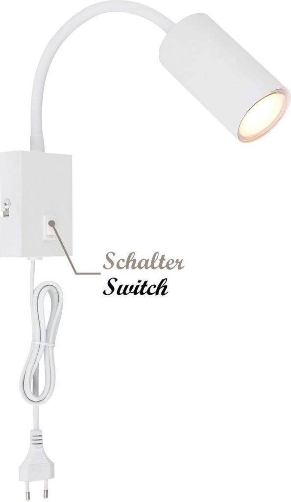 GLOBO Wandleuchte Innen Schalter Wohnzimmer Wandlampe Produktbild 5
