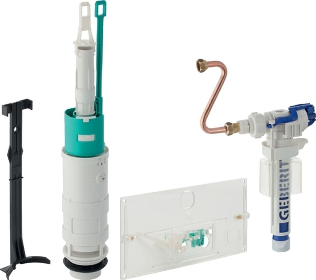 Geberit-Umbauset f Abdeckplatte Twinline von vorn Baujahr 1978-1987 Nr. 240.835