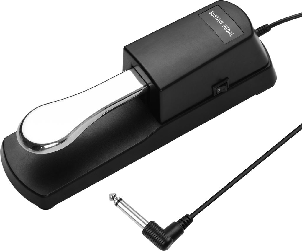 Klavier Sustain Pedal Tastatur Dämpfer 6,35 mm Stecker kompatibel mit Casio Yamaha Roland elektronische Orgel MIDI Keyboards Digitalpianos