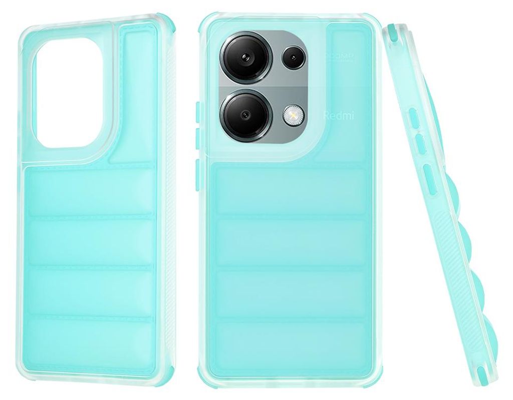 Techsuit Wave Shield Back Cover Hülle für Xiaomi Redmi Note 13 Pro / Xiaomi Poco M6 Pro - Türkis